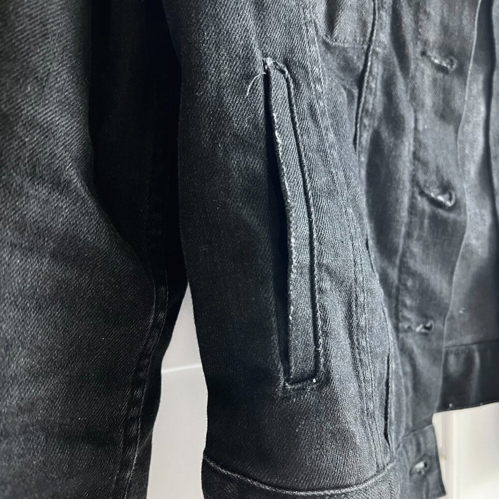 GAP Black Denim Jean Jacket - Picture 3 of 10
